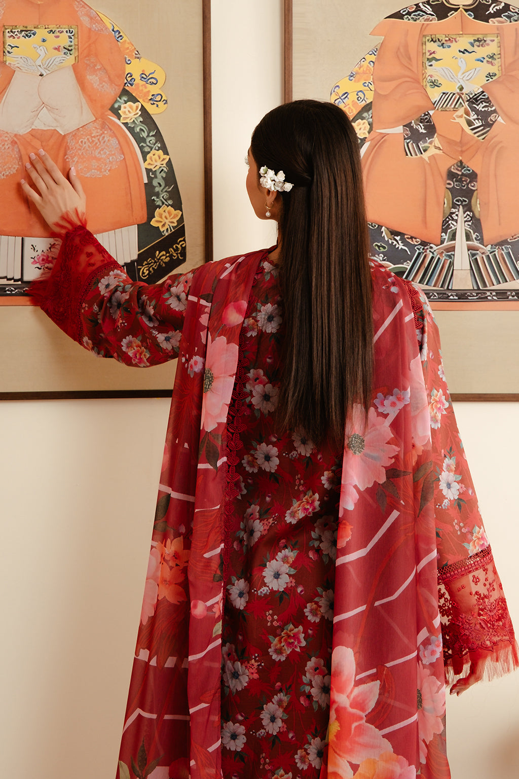 Afrozeh | Malina Lawn Collection| Karis - Waniyas