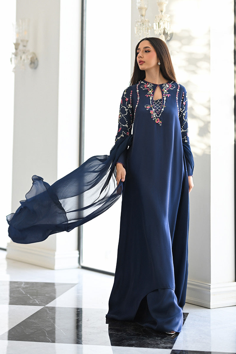 Mina Hasan | Signature Pret | Pari - Luxury Dress - available at Maria Faisal in UK and USA.