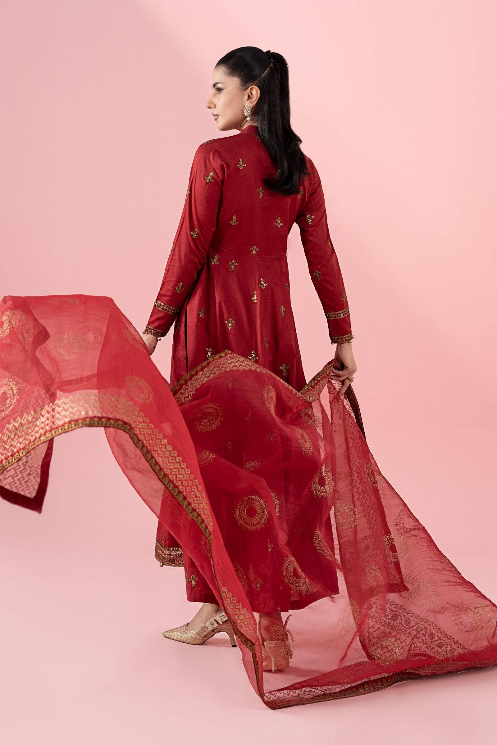 Maria B | Luxury Pret 25 | DW-EA25-12 by Maria Faisal - Registered Vendor of : Maria B - type : Ladies Clothes - 100% original wedding dresses