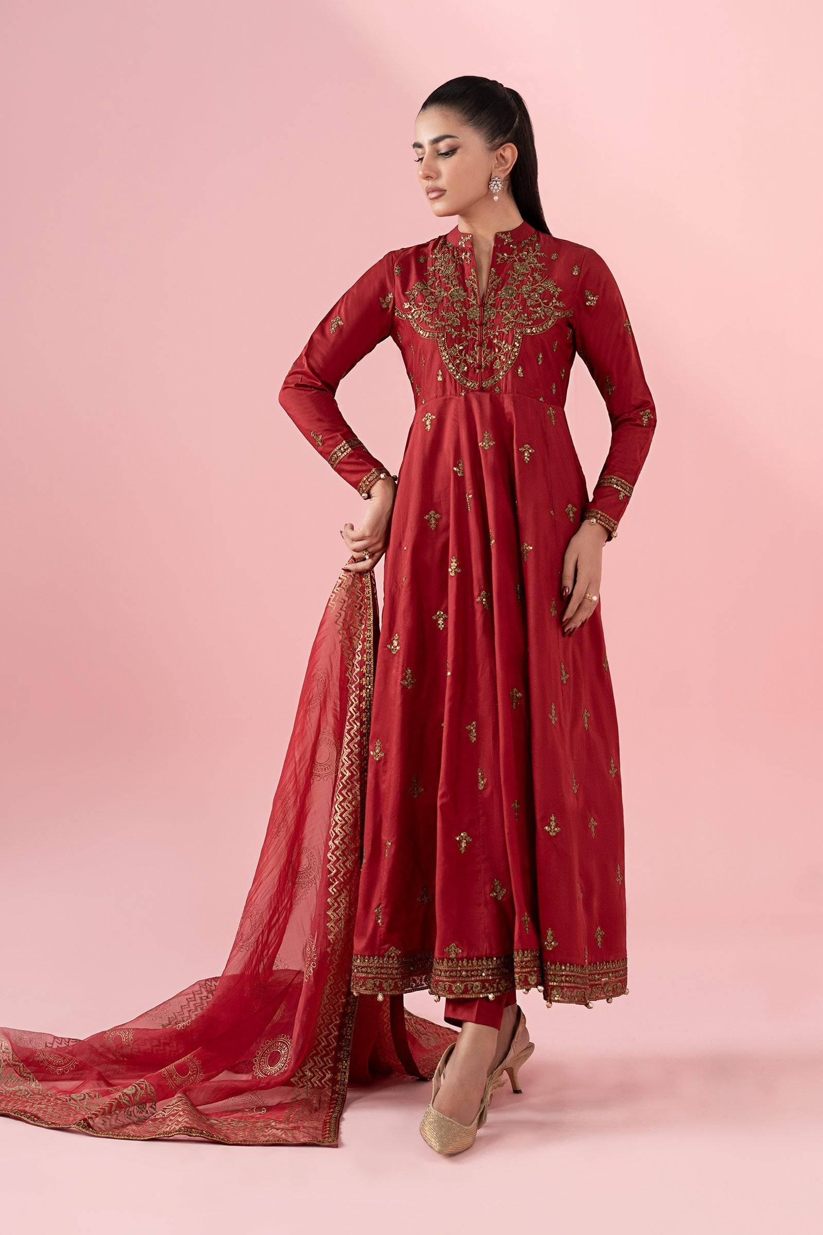 Maria B | Luxury Pret 25 | DW-EA25-12 by Maria Faisal - Registered Vendor of : Maria B - type : Ladies Clothes - 100% original wedding dresses