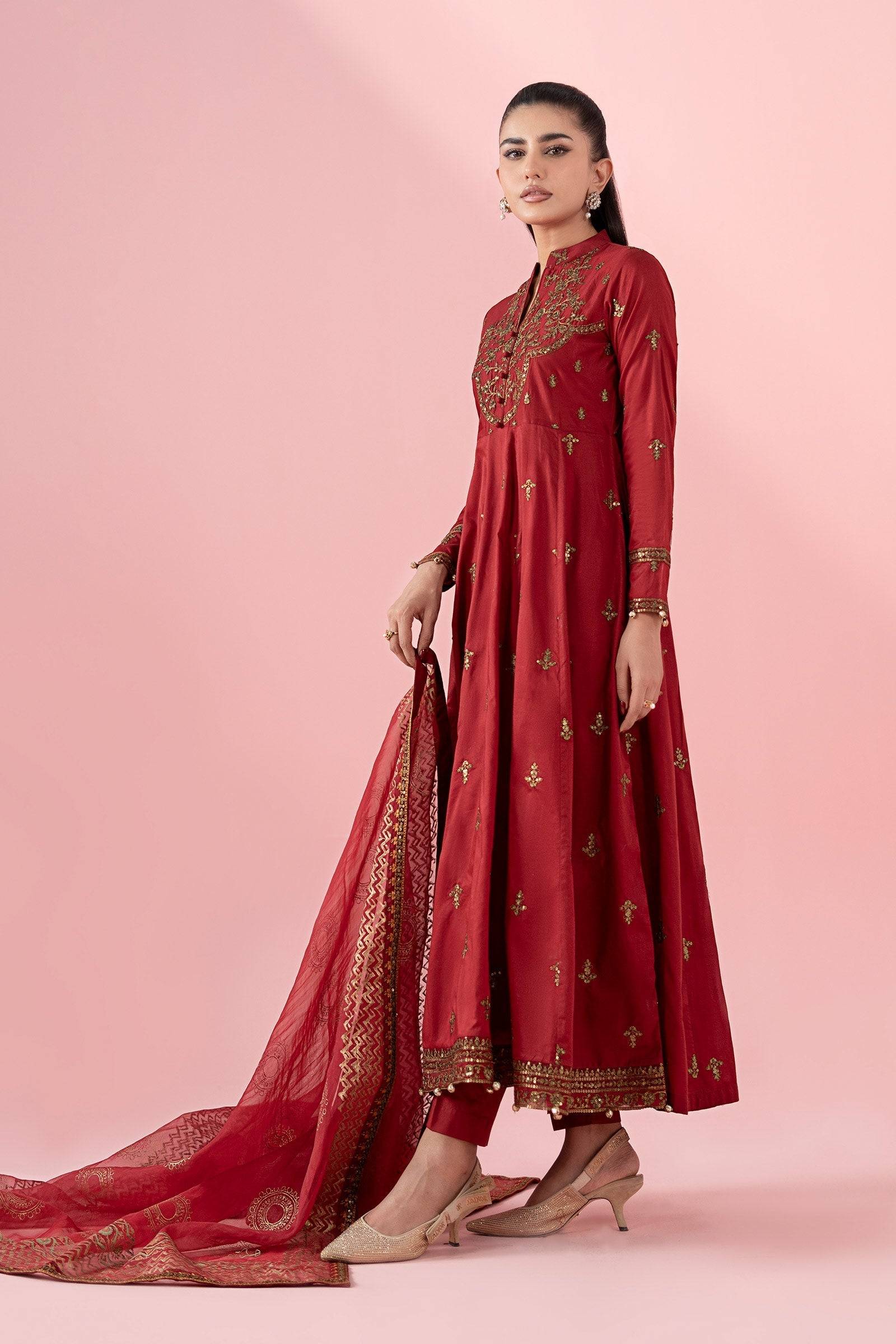 Maria B | Luxury Pret 25 | DW-EA25-12 by Maria Faisal - Registered Vendor of : Maria B - type : Ladies Clothes - 100% original wedding dresses