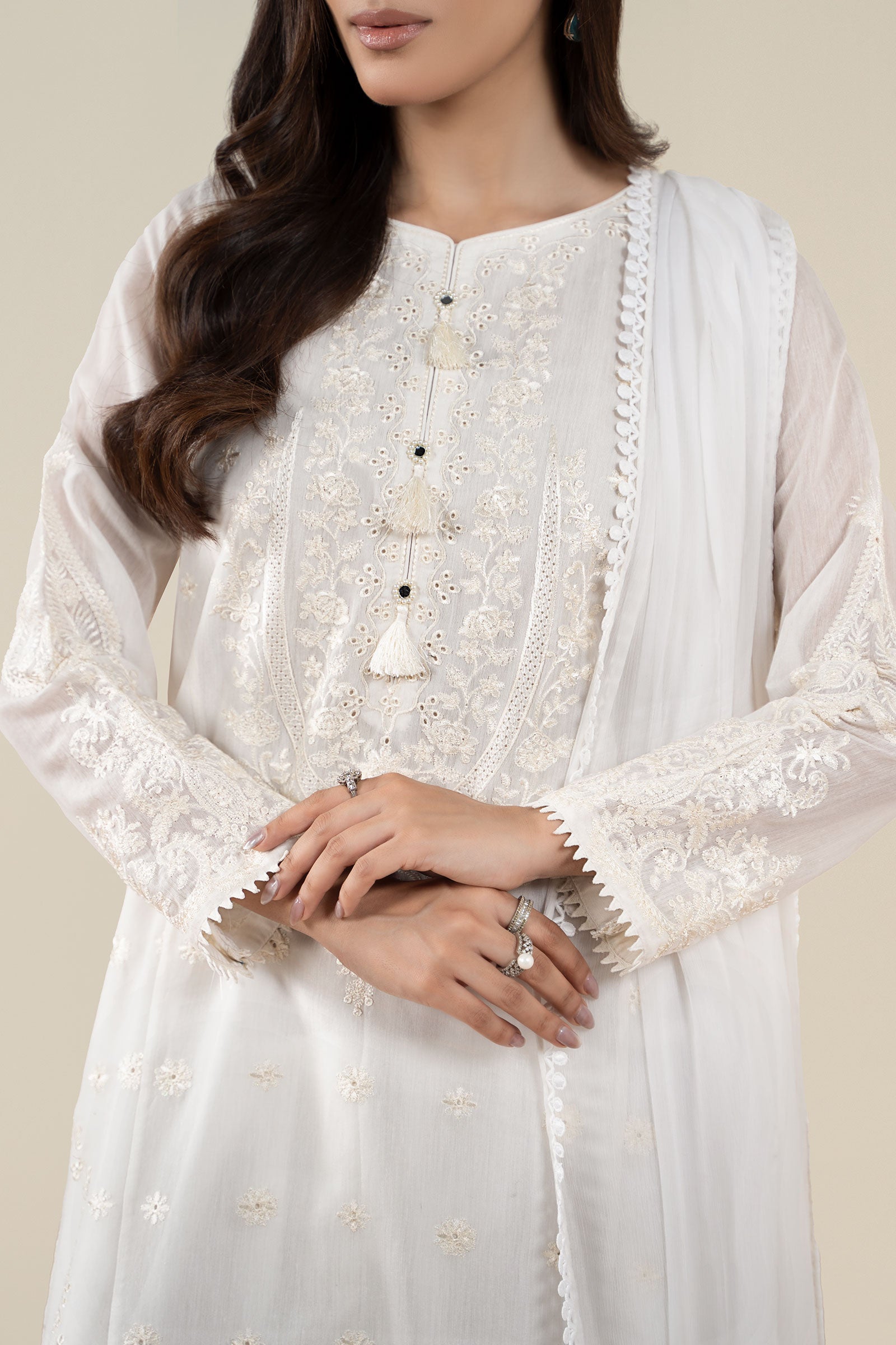 Maria B | Pre Fall 25 | Paper Cotton Suit 07 - Ladies Clothes - Maria Faisal