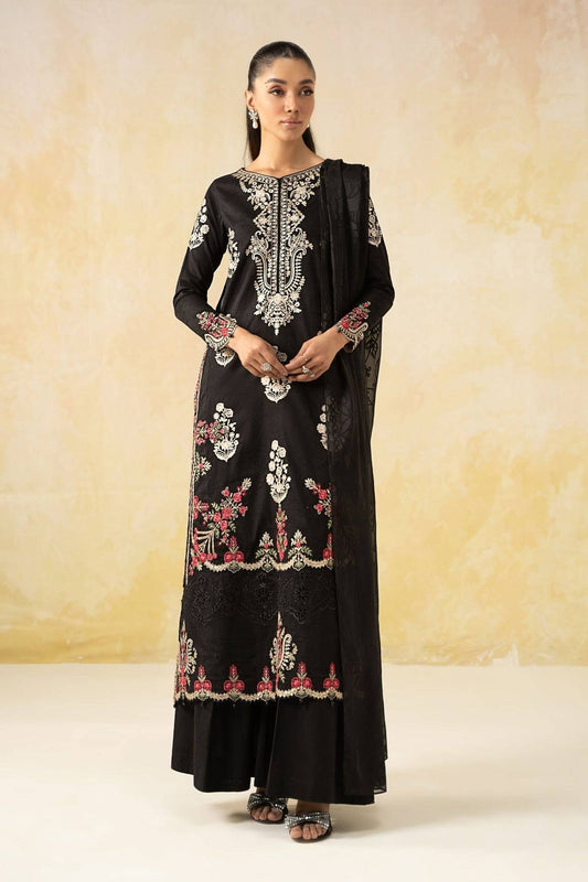 Maria B | Formal Wears | DW-EF25-03 Black by Maria Faisal - Registered Vendor of : Maria B - type : Ladies Clothes - 100% original wedding dresses