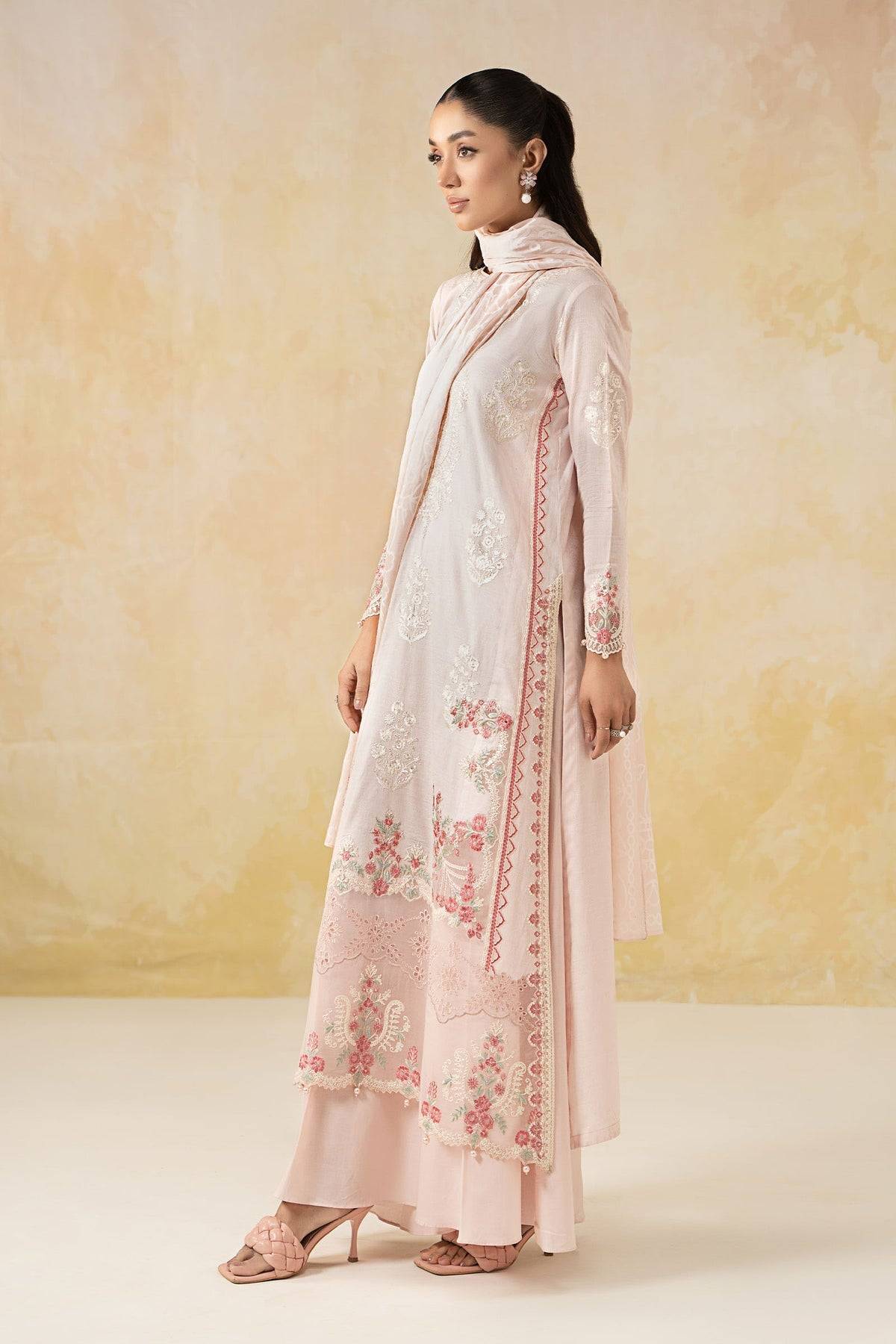 Maria B | Formal Wears | DW-EF25-03 Pink by Maria Faisal - Registered Vendor of : Maria B - type : Ladies Clothes - 100% original wedding dresses