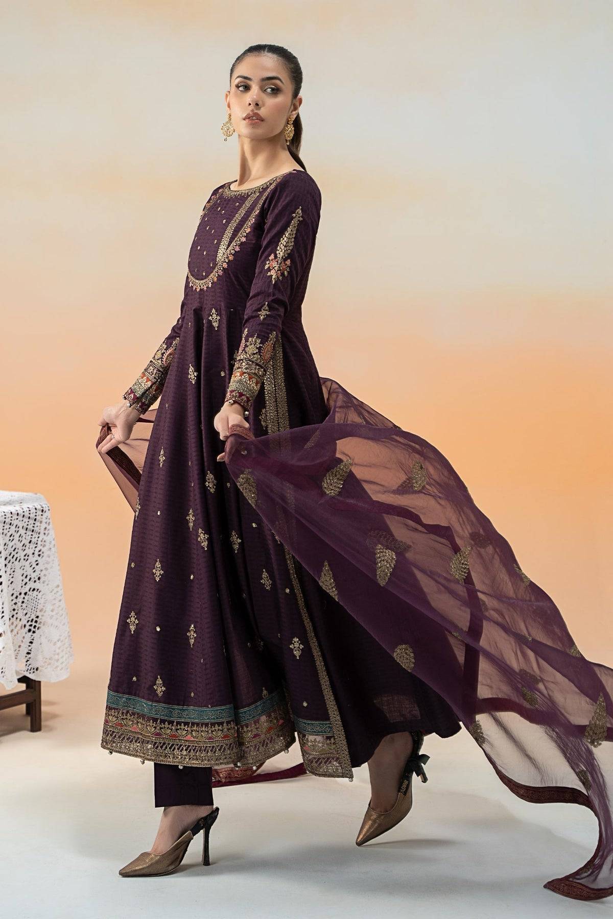 Maria B | Formal Wears | DW-EF25-68 by Maria Faisal - Registered Vendor of : Maria B - type : Ladies Clothes - 100% original wedding dresses