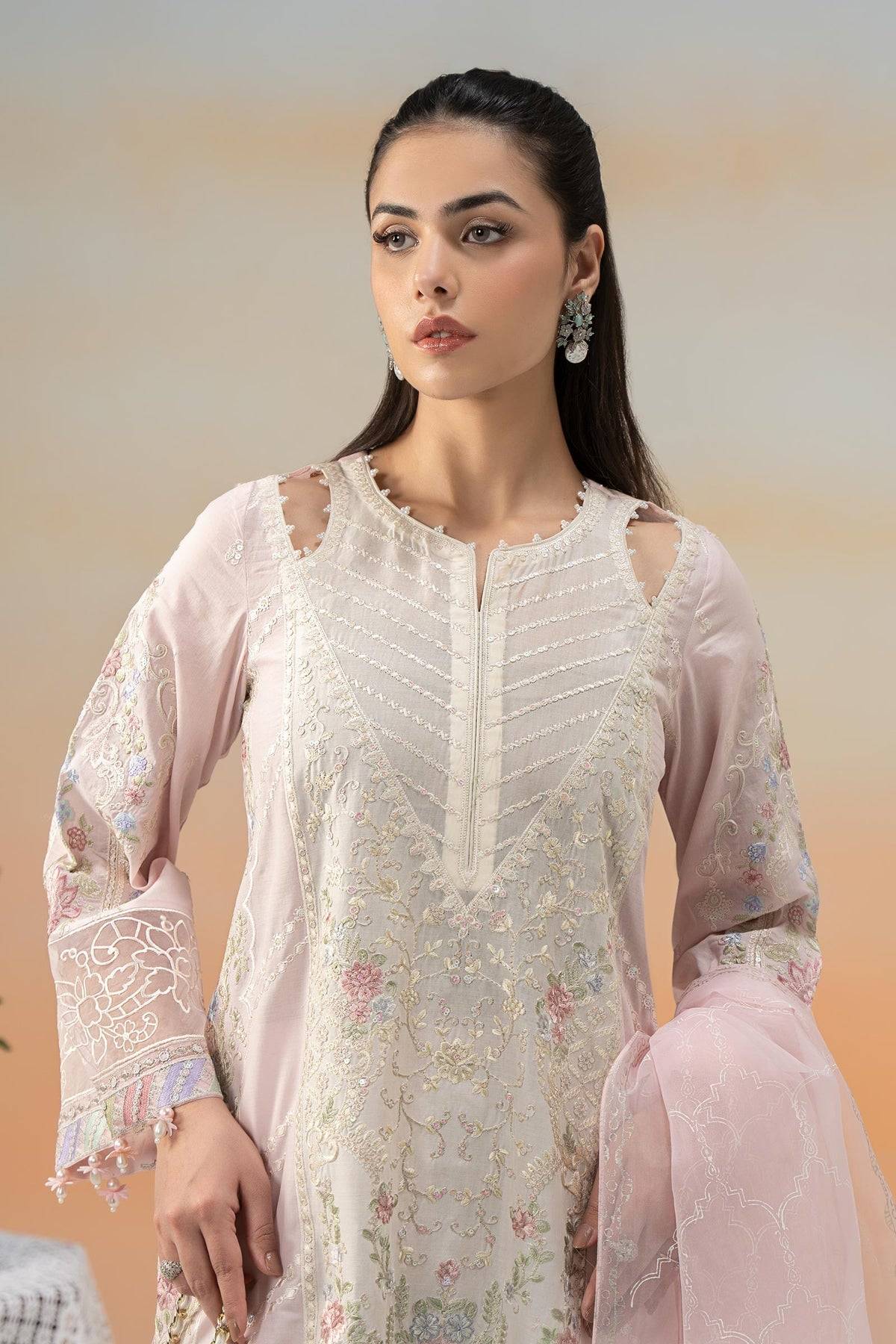 Maria B | Formal Wears | DW-EF25-69 Pink by Maria Faisal - Registered Vendor of : Maria B - type : Ladies Clothes - 100% original wedding dresses