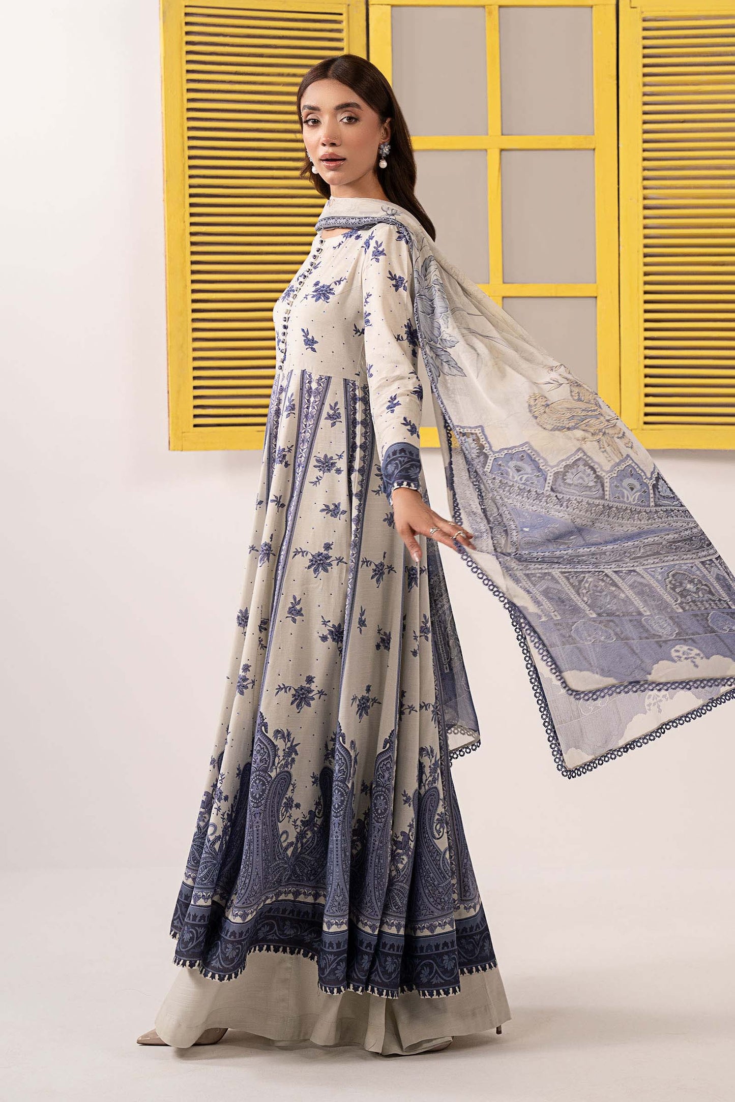 Maria B | Eid Collection Pret | DW-EF26-206 - Dress - available at Maria Faisal in UK and USA.