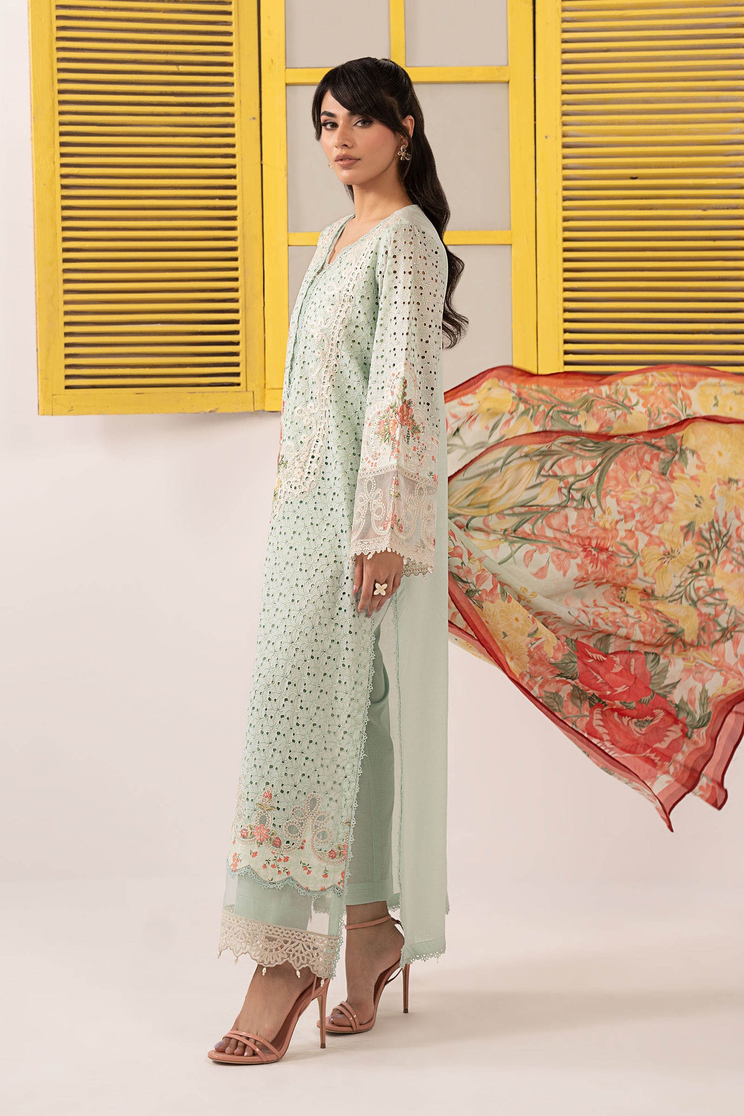 Maria B | Eid Festive Pret | DW-EF26-22 - Luxury Dress - available at Maria Faisal in UK and USA.