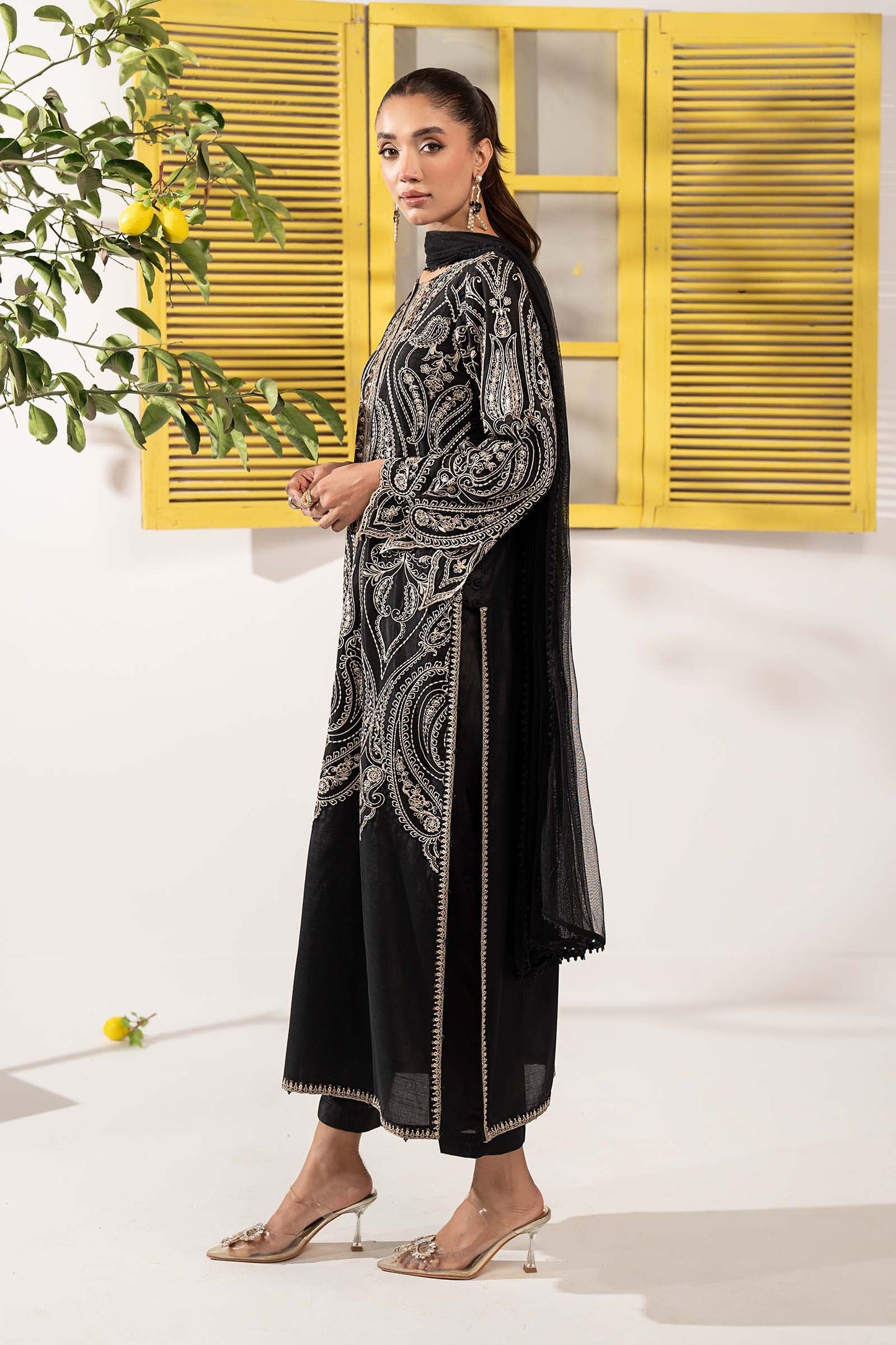 Maria B | Eid Festive Pret | DW-EF26-45 - Luxury Dress - available at Maria Faisal in UK and USA.