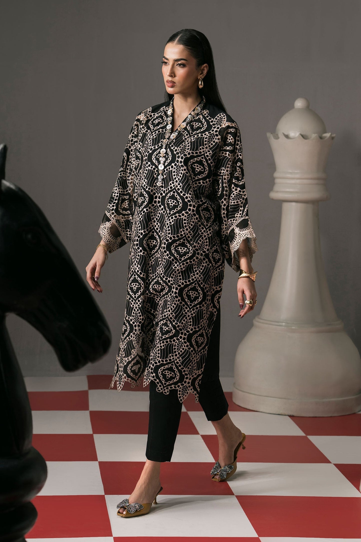 Maria B | Eid Festive Pret | DW-EF26-63 - Luxury Dress - available at Maria Faisal in UK and USA.
