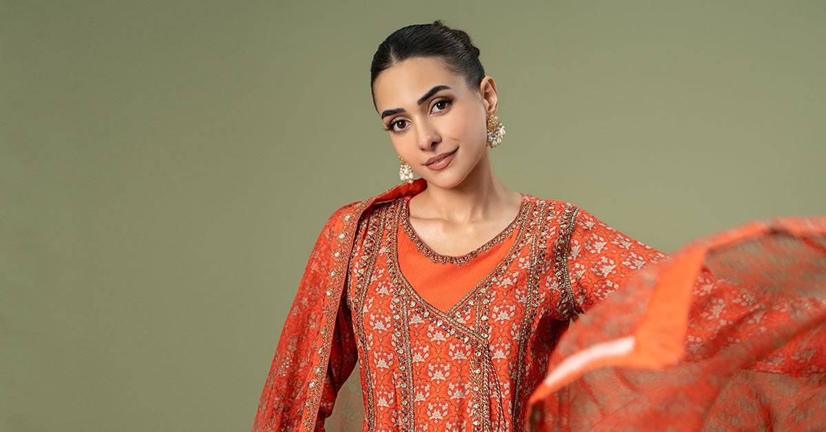 Maira B | Ready to Wear | DW-W24-128 by Maria Faisal - Registered Vendor of : Maria B - type : Wedding Dress - 100% original wedding dresses