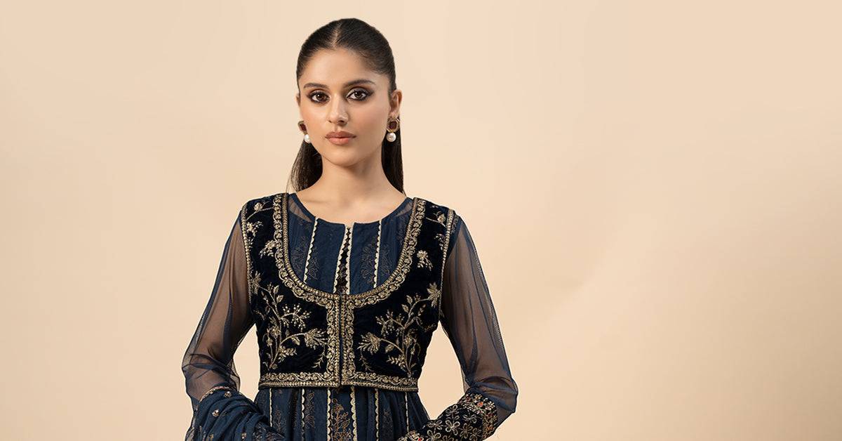 Maira B | Ready to Wear | DW-W24-151 by Maria Faisal - Registered Vendor of : Maria B - type : Wedding Dress - 100% original wedding dresses