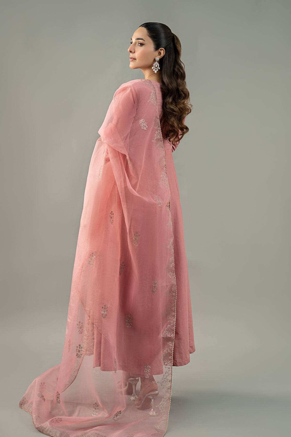Maria B | Formal Wears | DW-EF25-76 Pink by Maria Faisal - Registered Vendor of : Maria B - type : Ladies Clothes - 100% original wedding dresses
