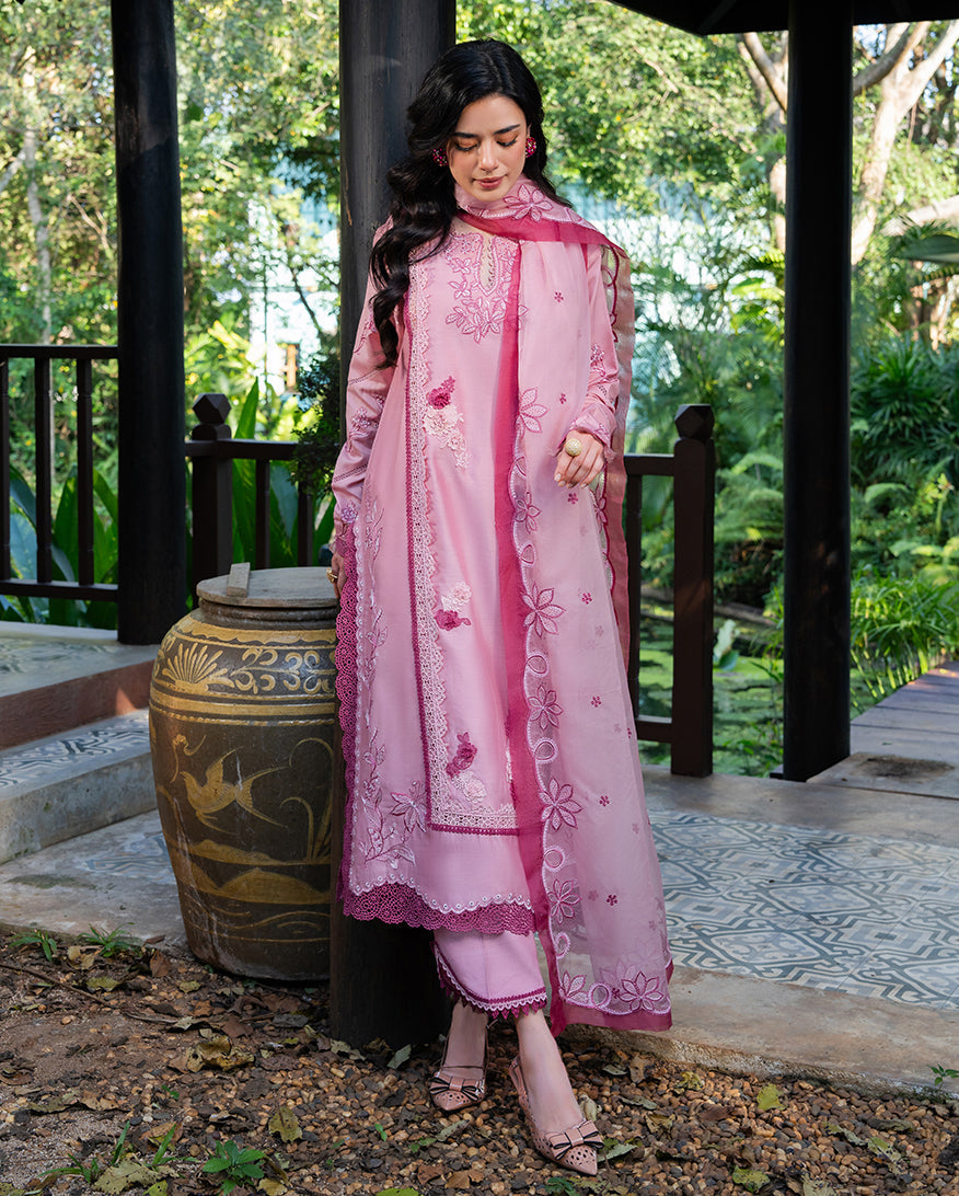 Mushq | La Toscana Casual Pret | Dolce Meadow - Luxury Dress - available at Maria Faisal in UK and USA.