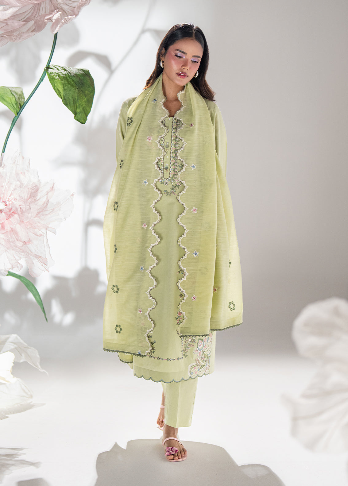 Sahane | Blush n Bliss Premium | LP63001 Mint Blush - Formal Dress - available at Maria Faisal in UK and USA.