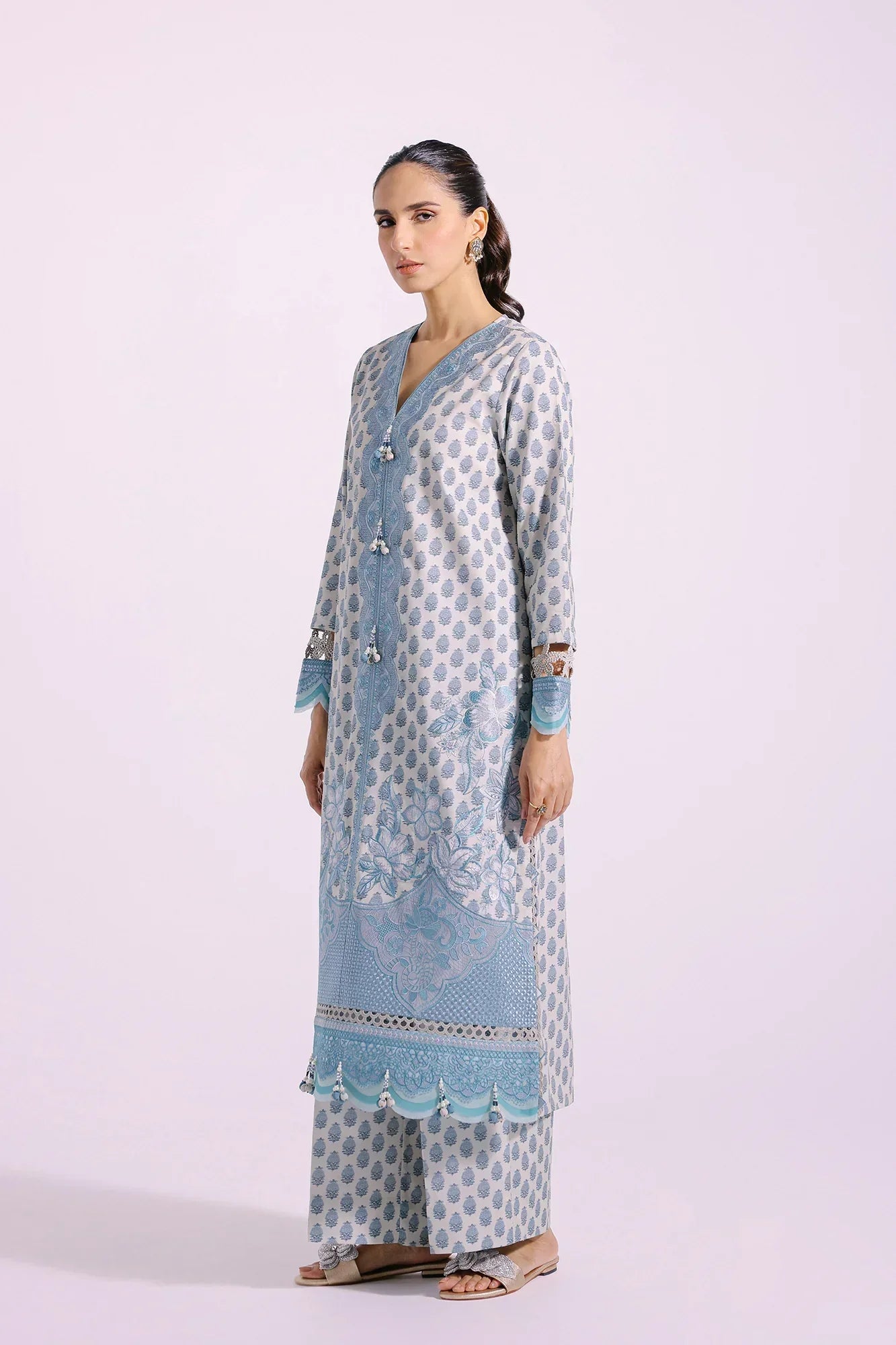 Ethnic | Rozana Collection SS 24 | E0413/203/615 - Ladies Clothes - Maria Faisal