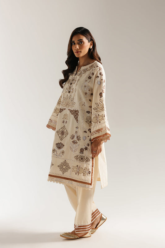 Ethnic | Rozana Collection 25 | Embroidered Dress 22A - Ladies Clothes - Maria Faisal