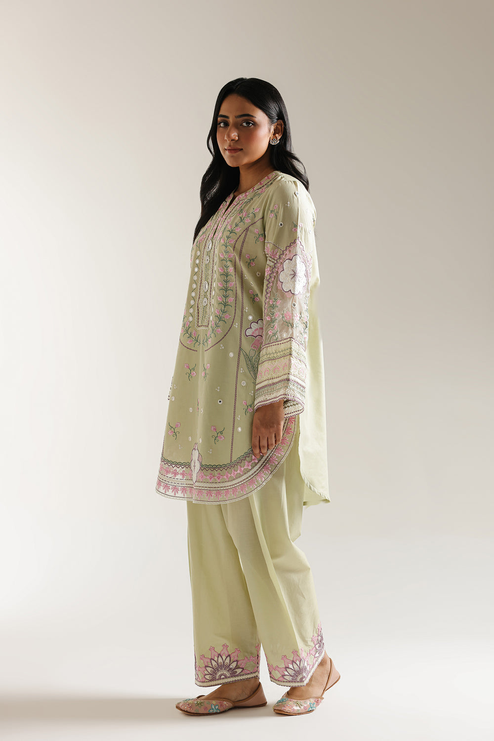 Ethnic | Rozana Collection 25 | Embroidered Dress 23A - Ladies Clothes - Maria Faisal