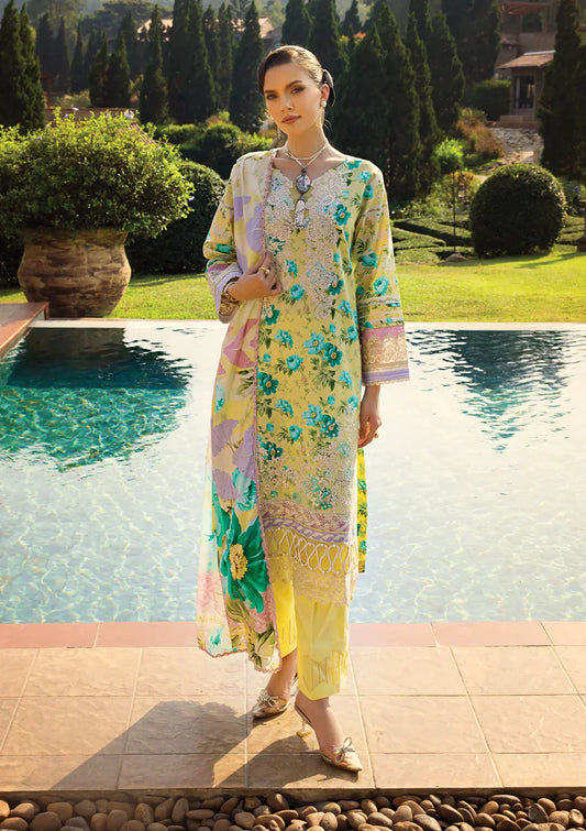 Elaf Premium | Print Chikankari 24 | ECT-06B MISTY SERENADE - Ladies Clothes - Maria Faisal