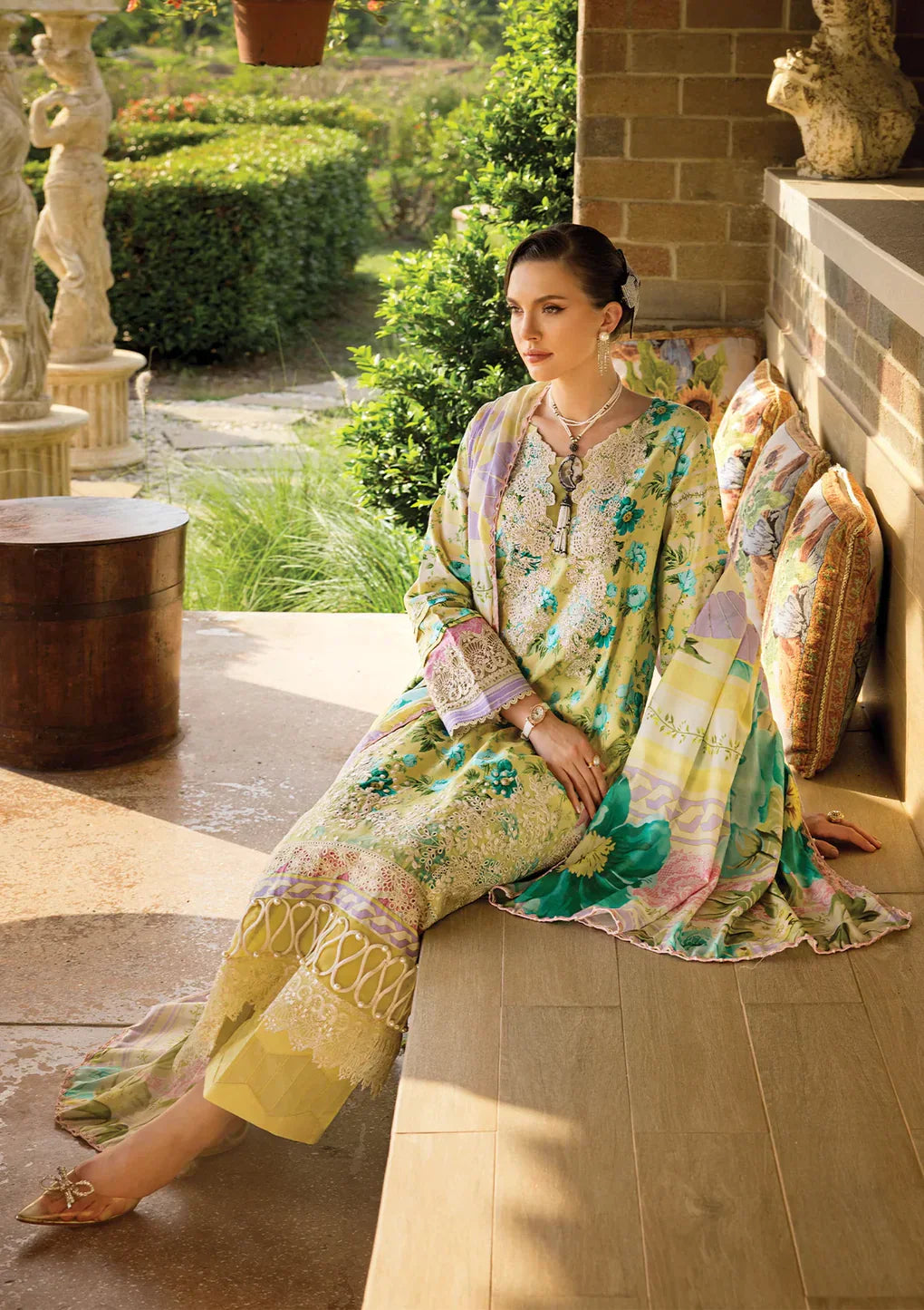 Elaf Premium | Print Chikankari 24 | ECT-06B MISTY SERENADE - Ladies Clothes - Maria Faisal