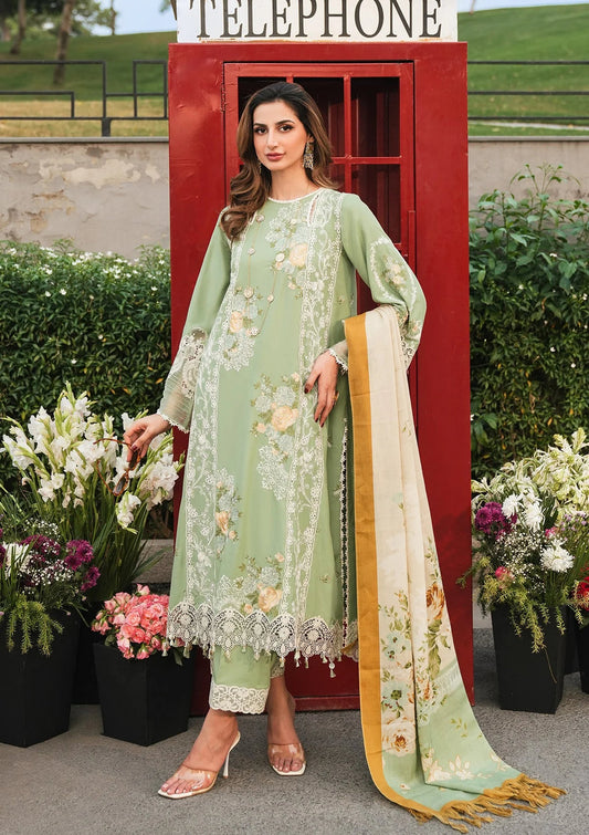 Elaf Premium | Winter Pashmina Shawl Collection | EPW-4B Whispers of Joy - Designer Dress with Intricate embroidery and embellishments. Shop elegent wedding dress at Maria Faisal.