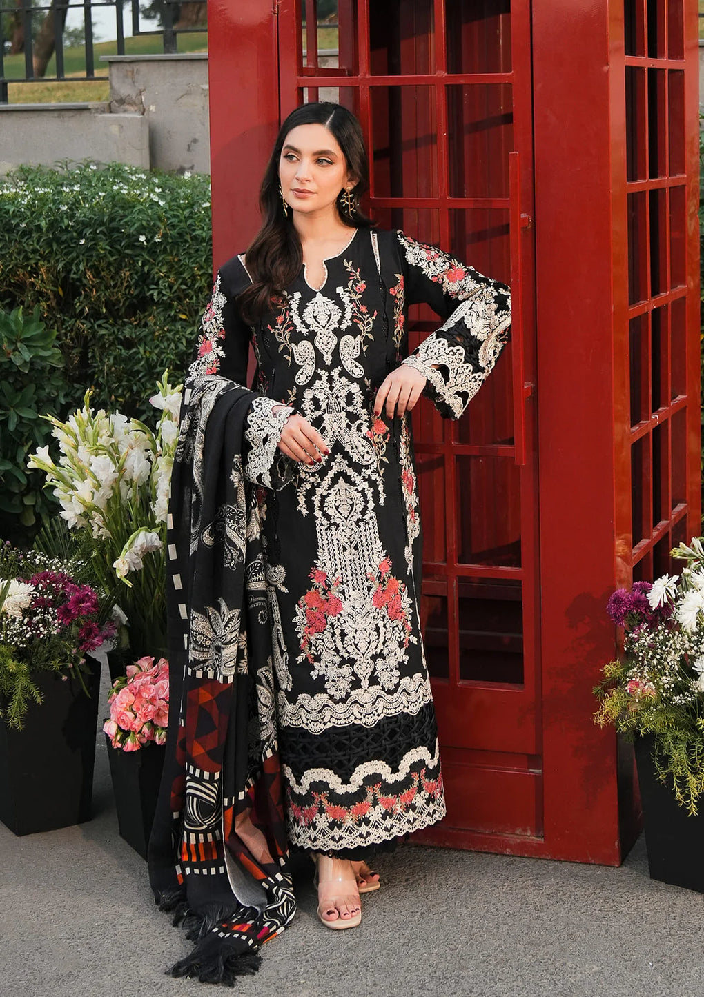 Elaf Premium | Winter Pashmina Shawl Collection | EPW-2B Forever YourâÂÂs - Designer Dress with Intricate embroidery and embellishments. Shop elegent wedding dress at Maria Faisal.