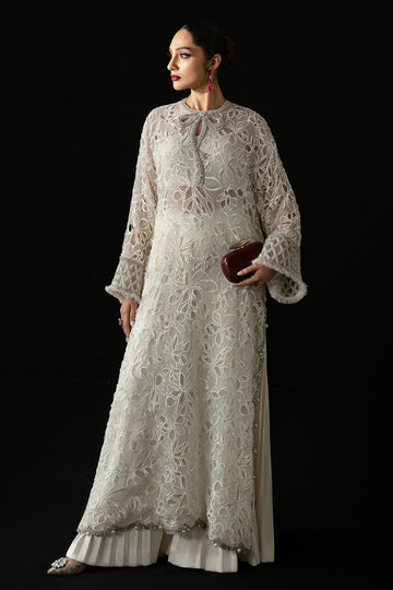 Elan | Pret Crepusule | VOILE D'ARGENT (EP-21308) - Designer Dress with Intricate embroidery and embellishments. Shop elegent wedding dress at Maria Faisal.