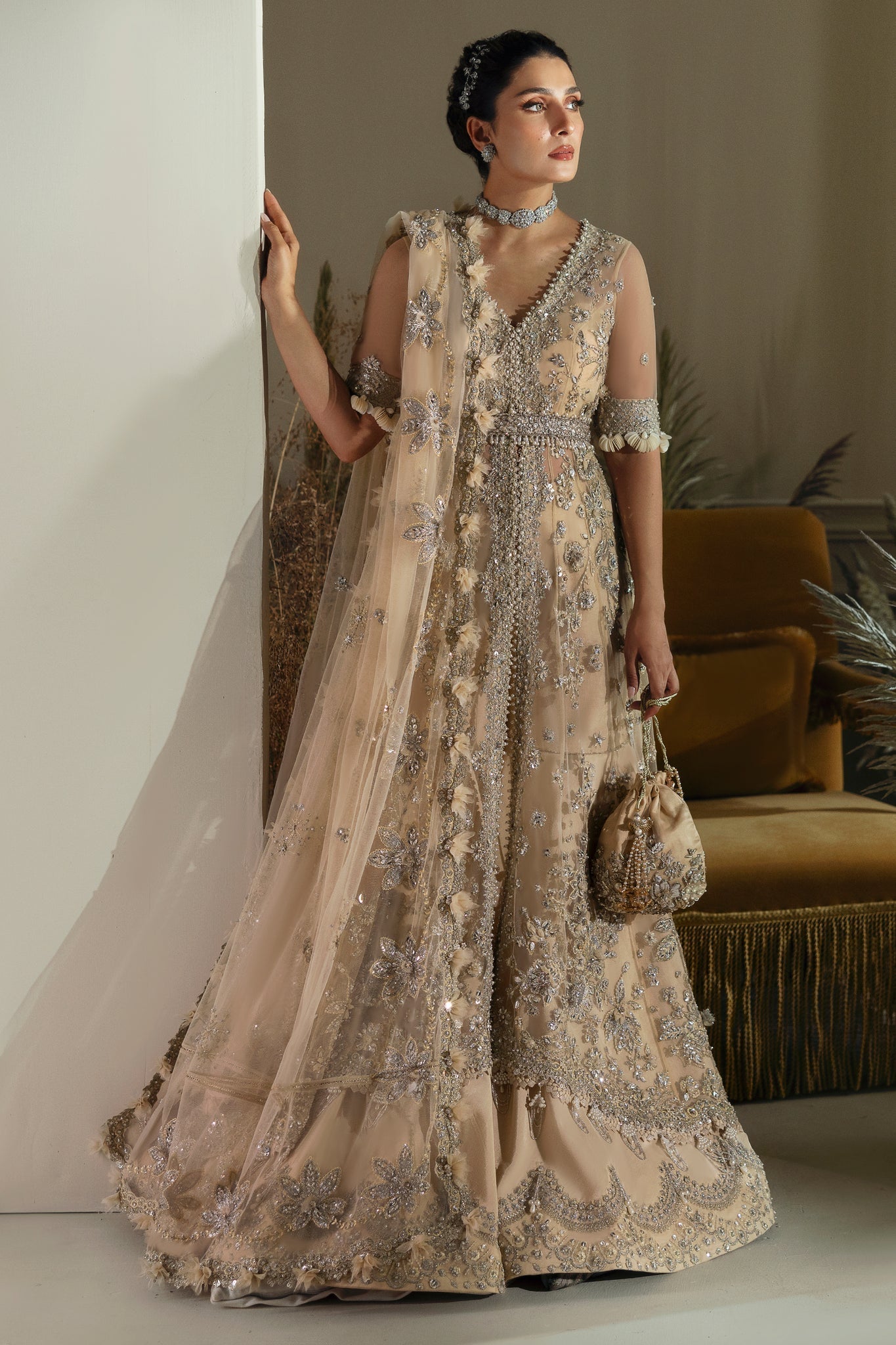 sachin and babi light blue dress By Anthropologie Sheer Floral Embroidered Mesh Midi Dress main image 0