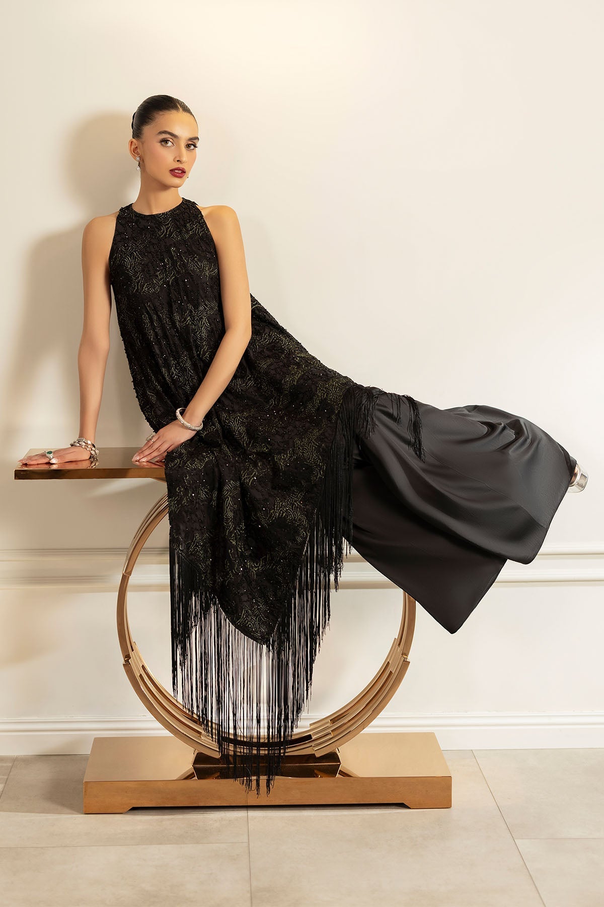Erum Khan | Elan Formals |Shadow Muse - Formal Dress - available at Maria Faisal in UK and USA.