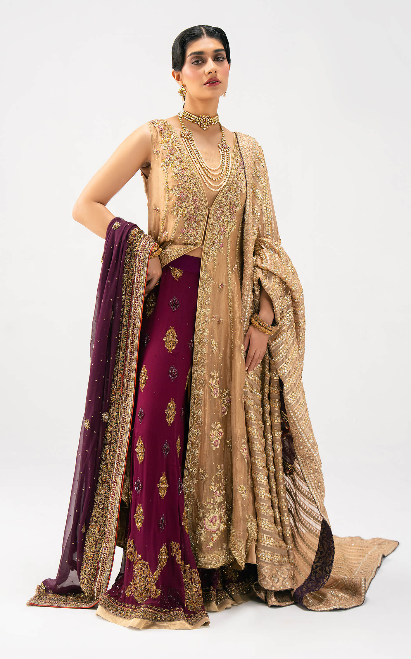 Asifa and Nabeel | Lyle Luxury Formals 25 | Elara Bridal Ensemble - Ladies Clothes - Maria Faisal