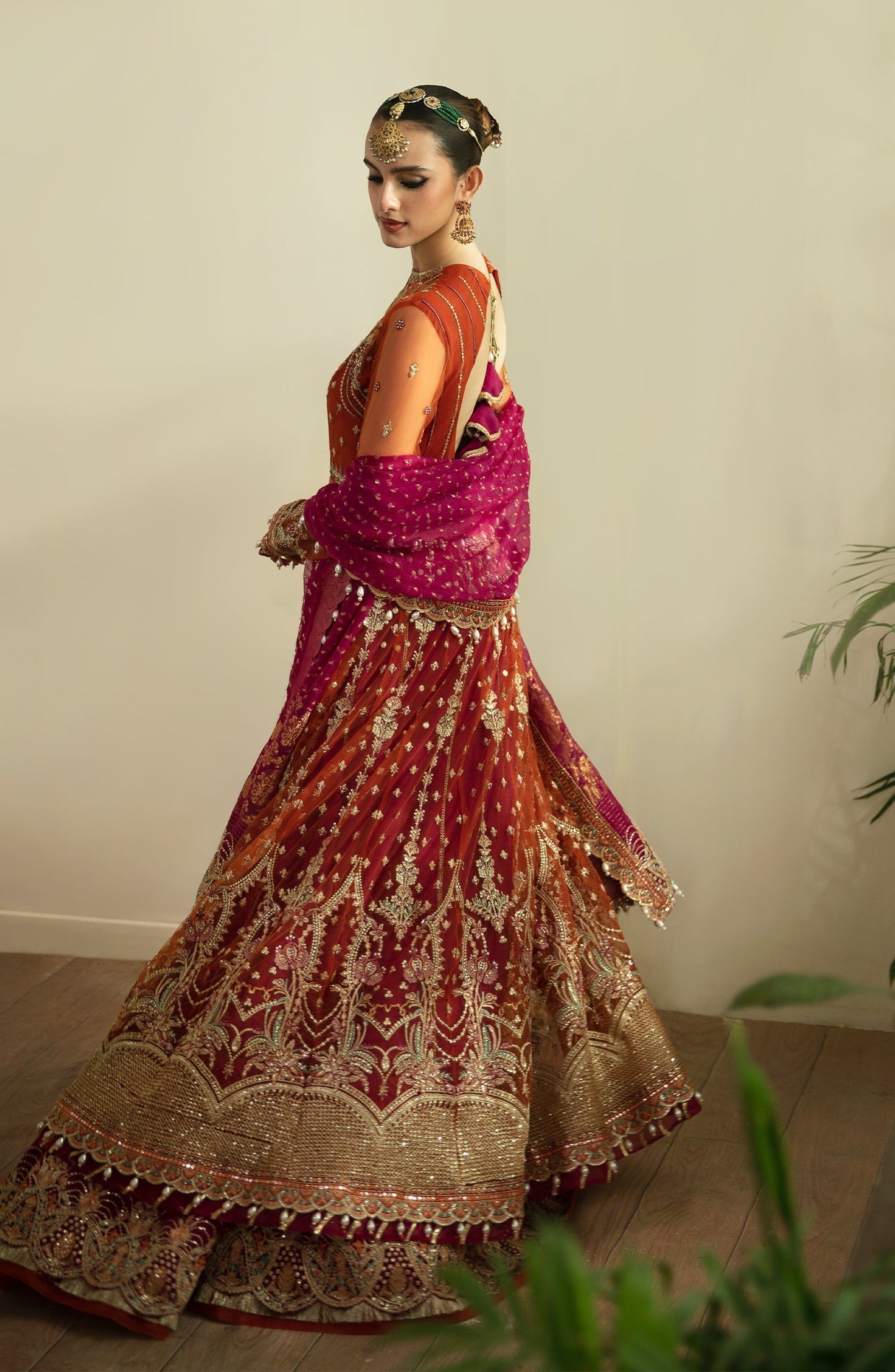 Eleshia | Zarin Wedding Formals 24 |  SAFINA - Designer Dress with Intricate embroidery and embellishments. Shop elegent wedding dress at Maria Faisal.