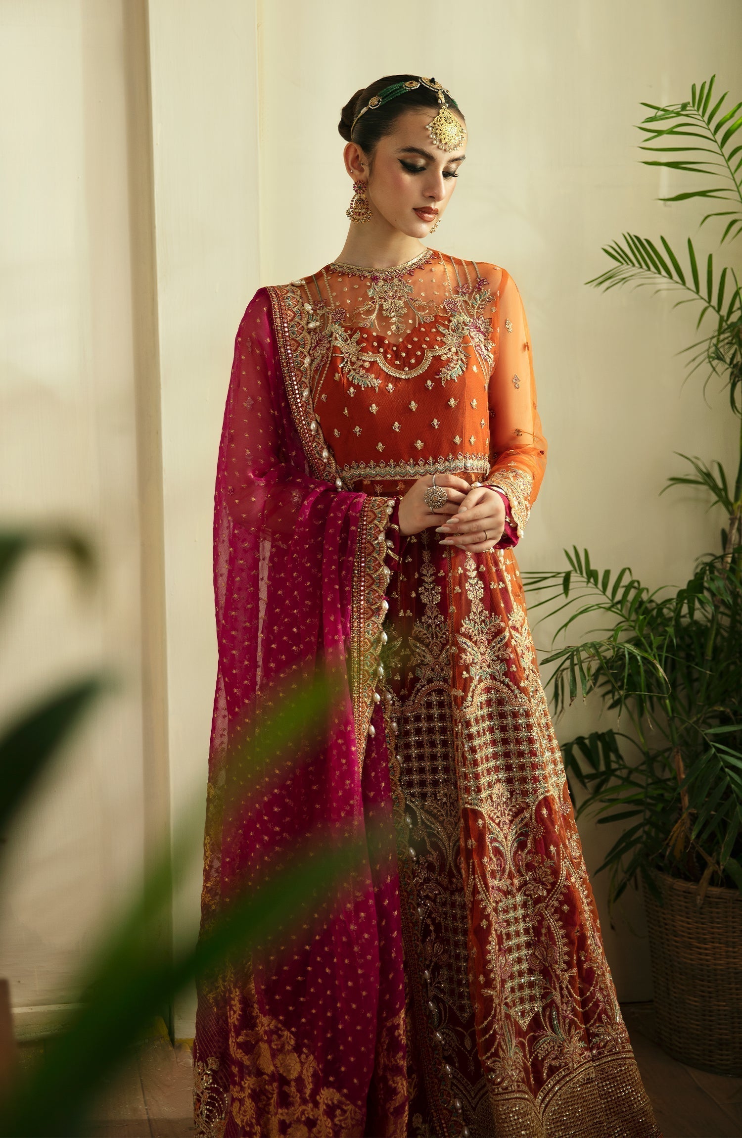 Eleshia | Zarin Wedding Formals 24 |  SAFINA - Designer Dress with Intricate embroidery and embellishments. Shop elegent wedding dress at Maria Faisal.