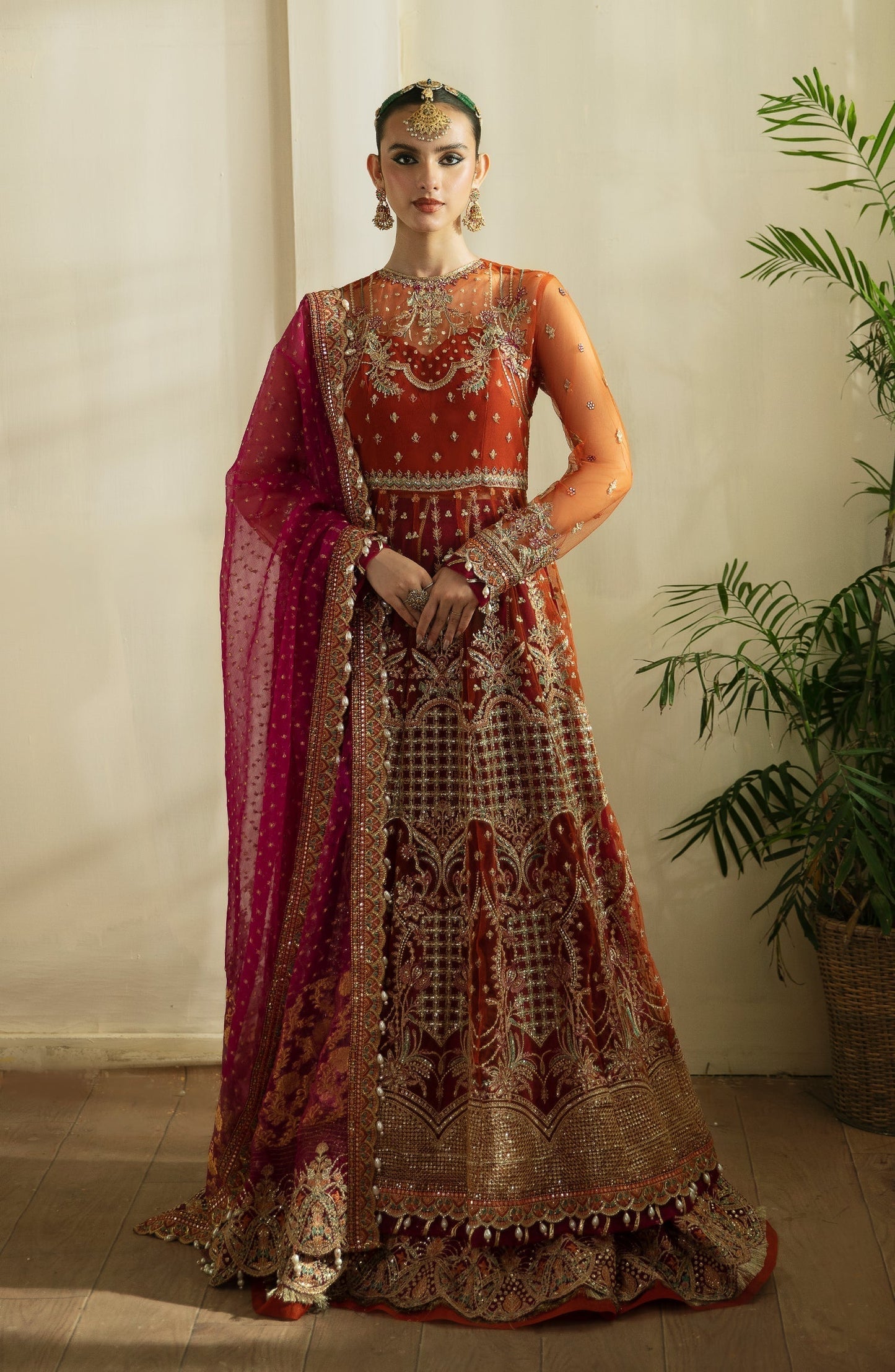 Eleshia | Zarin Wedding Formals 24 |  SAFINA - Designer Dress with Intricate embroidery and embellishments. Shop elegent wedding dress at Maria Faisal.