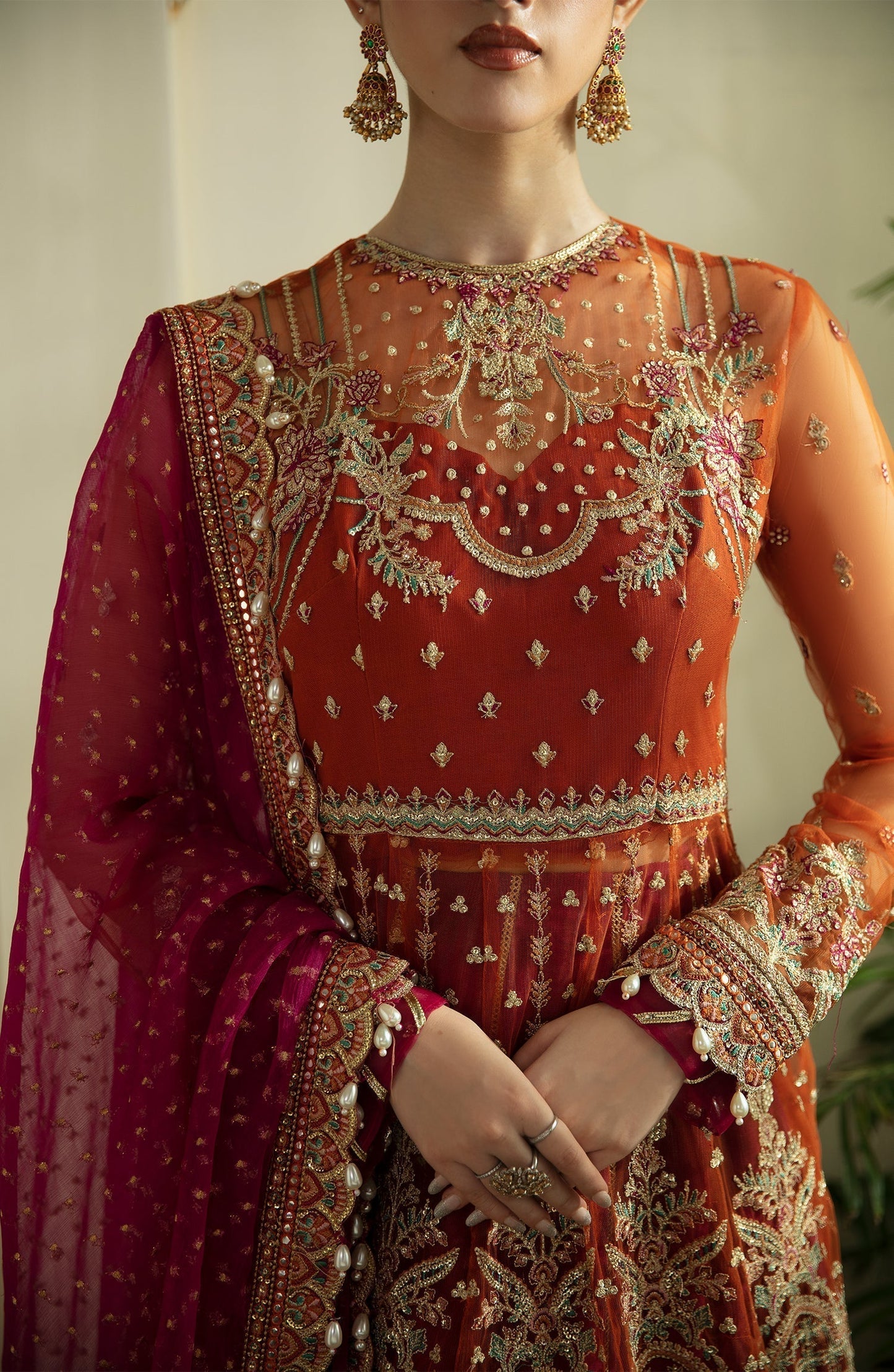 Eleshia | Zarin Wedding Formals 24 |  SAFINA - Designer Dress with Intricate embroidery and embellishments. Shop elegent wedding dress at Maria Faisal.