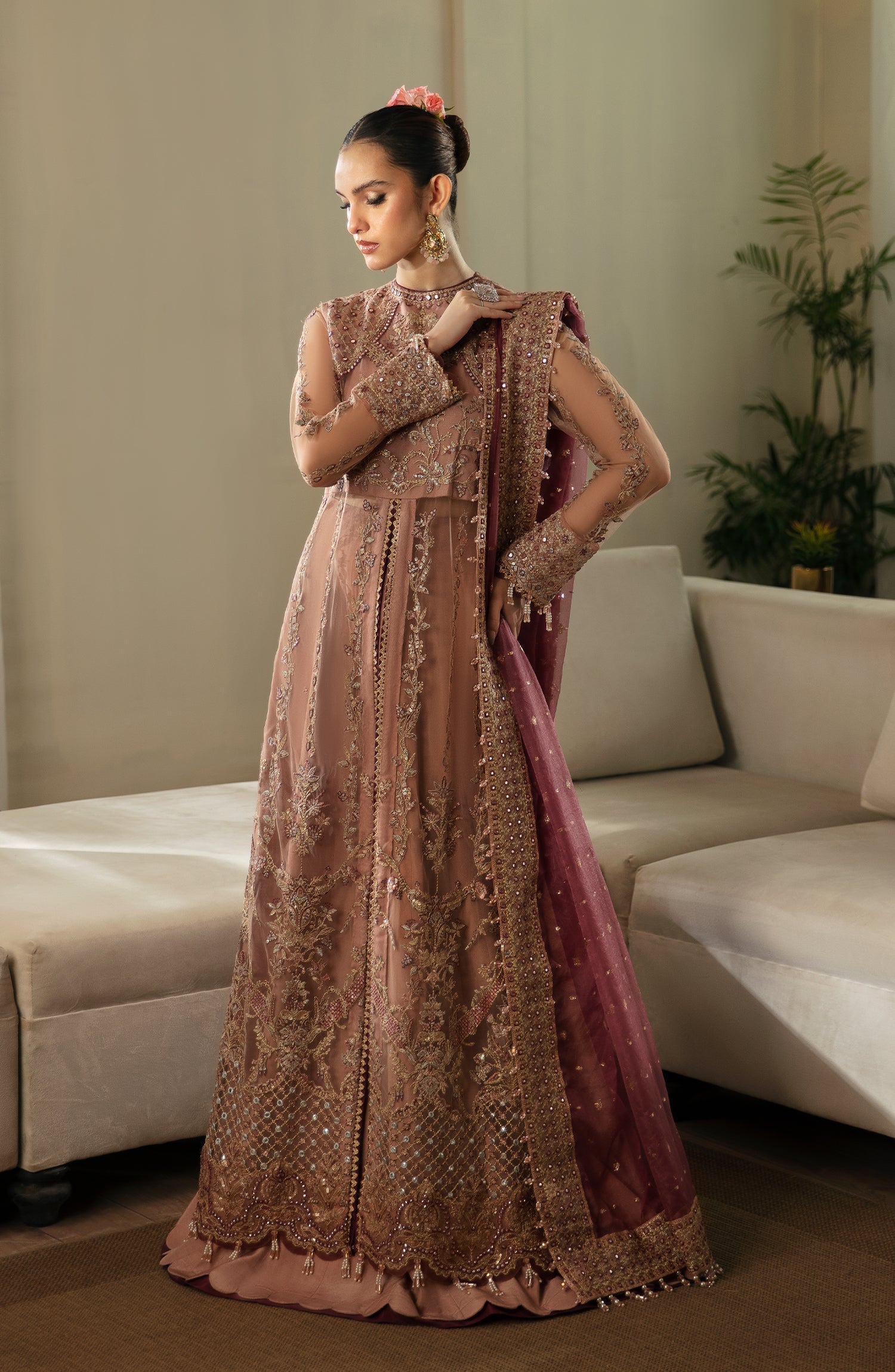 Eleshia | Zarin Wedding Formals 24 |  ROSEA - Designer Dress with Intricate embroidery and embellishments. Shop elegent wedding dress at Maria Faisal.