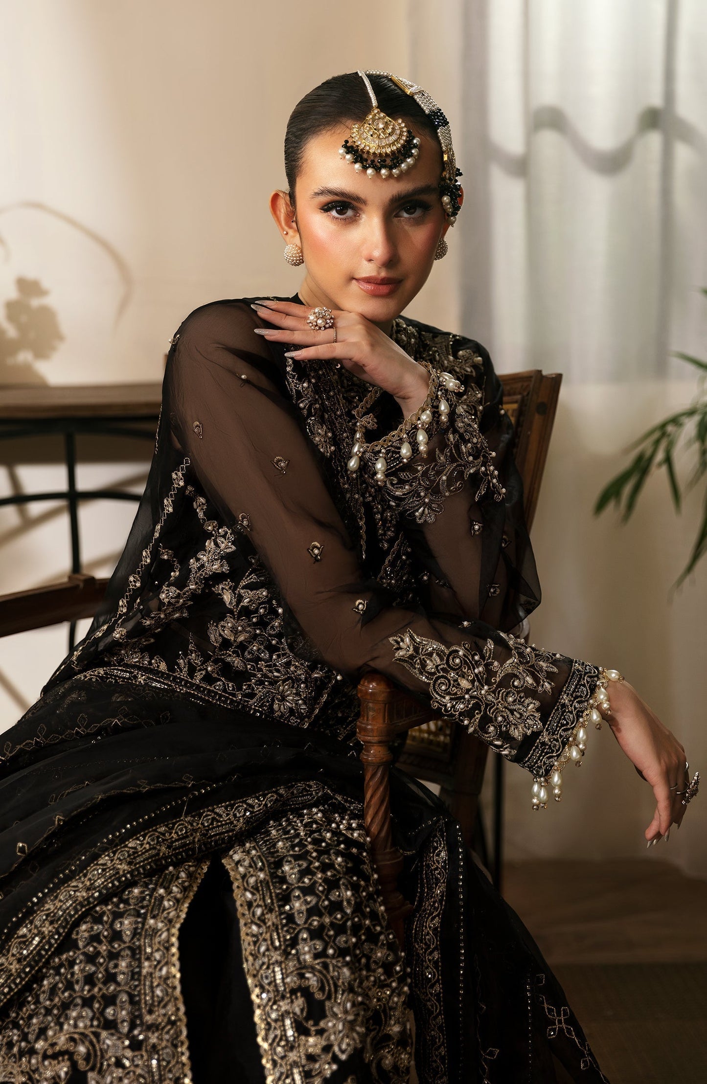 Eleshia | Zarin Wedding Formals 24 | MAHROZ - Designer Dress with Intricate embroidery and embellishments. Shop elegent wedding dress at Maria Faisal.