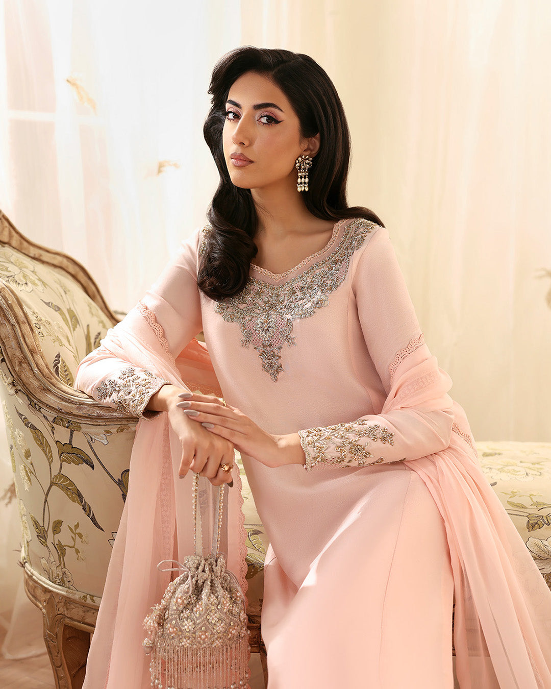 Faiza Saqlain | Freya Luxury Pret | Eleya - Formal Dress - available at Maria Faisal in UK and USA.