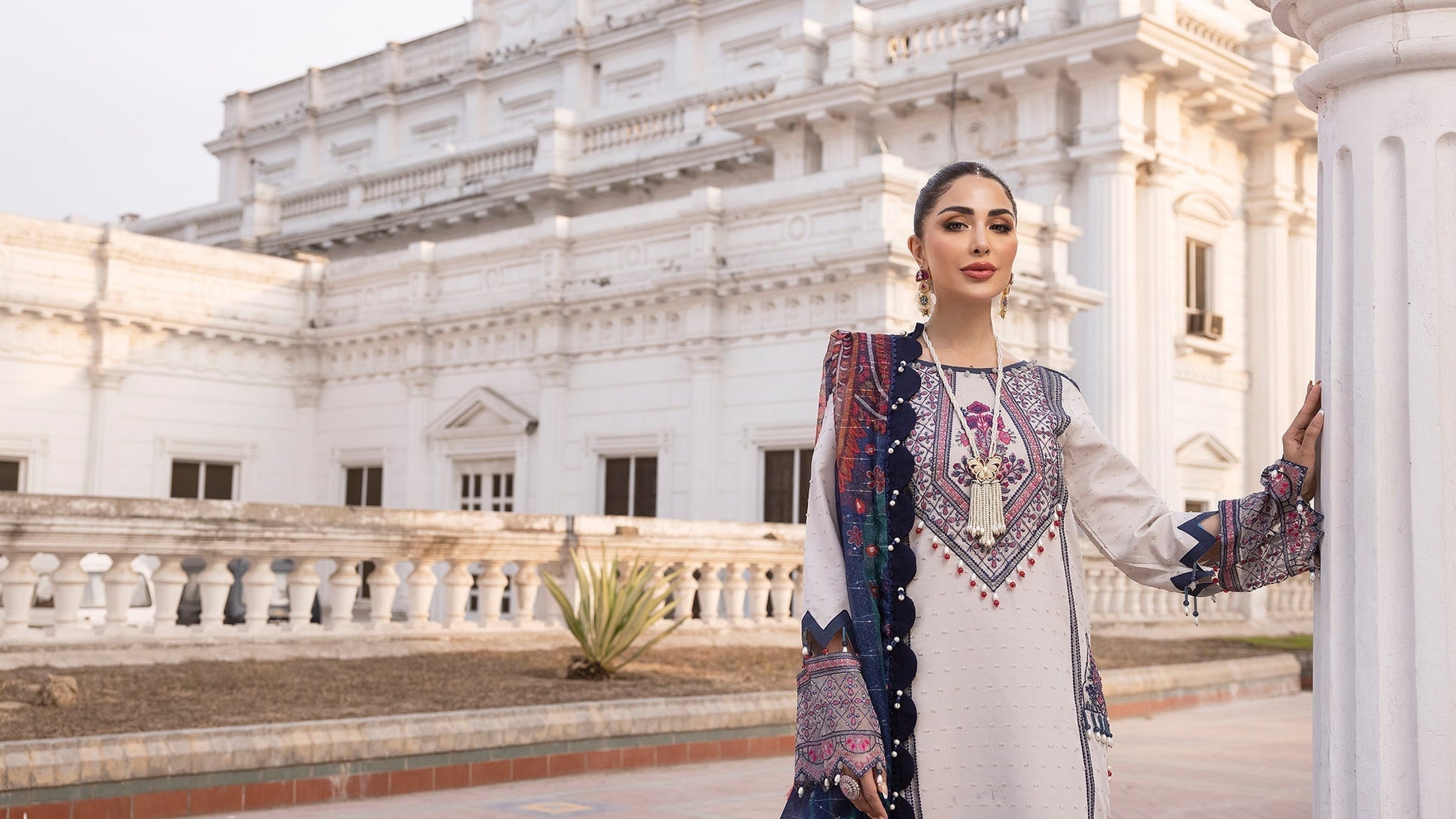 Ellena | Luxury Embroidered Collection | D23 - Maria Faisal