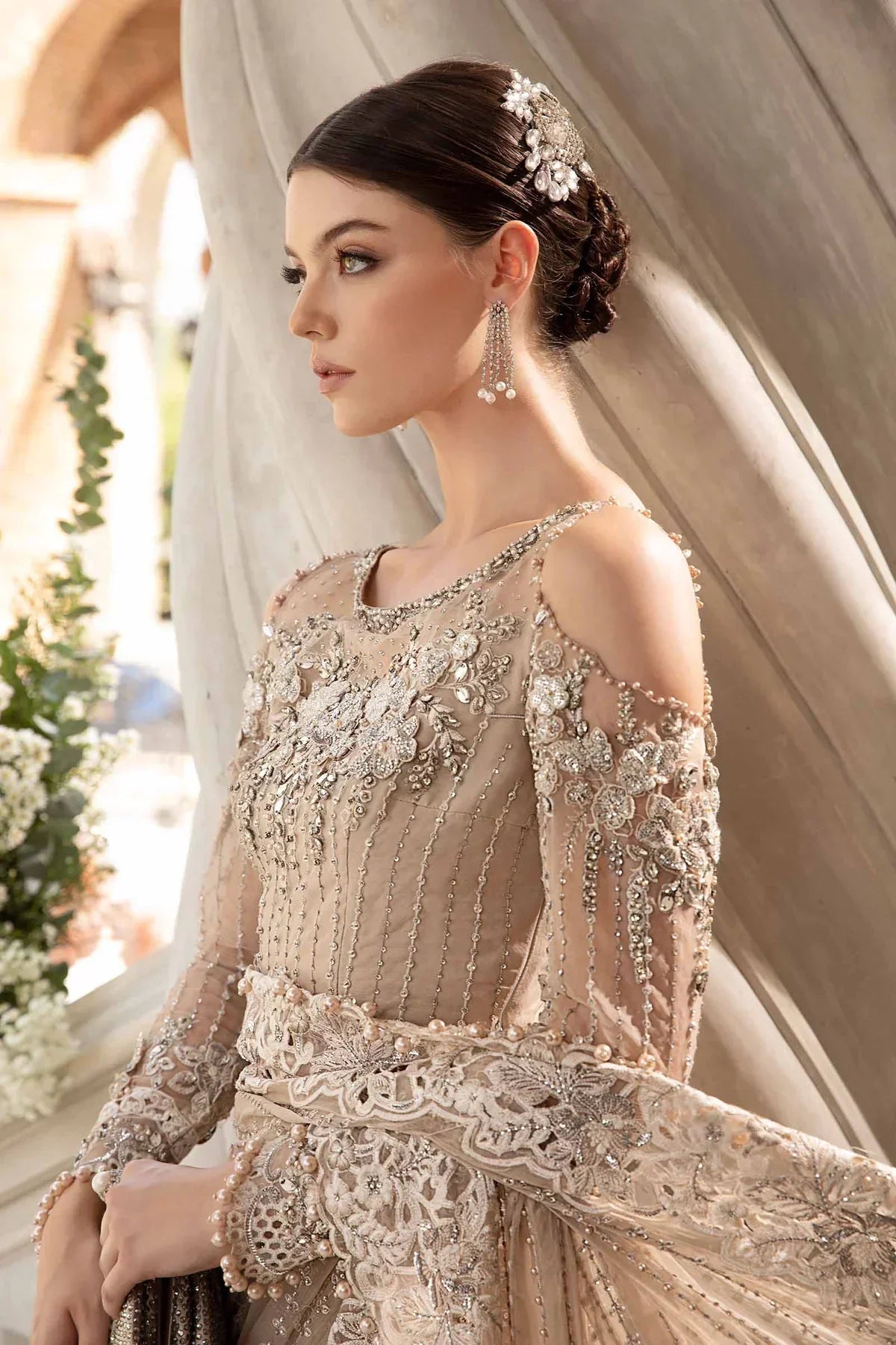 Maria B | Mbroidered Fabrics 2024 | BD-2801 - Waniyas