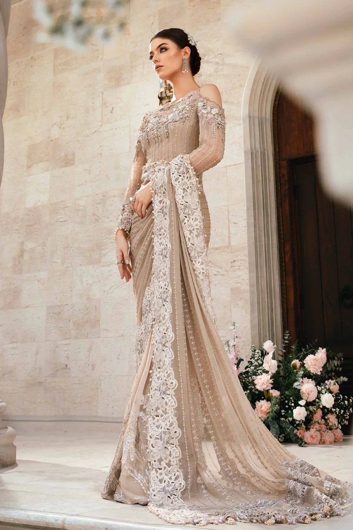 Maria B | Mbroidered Fabrics 2024 | BD-2801 - Waniyas