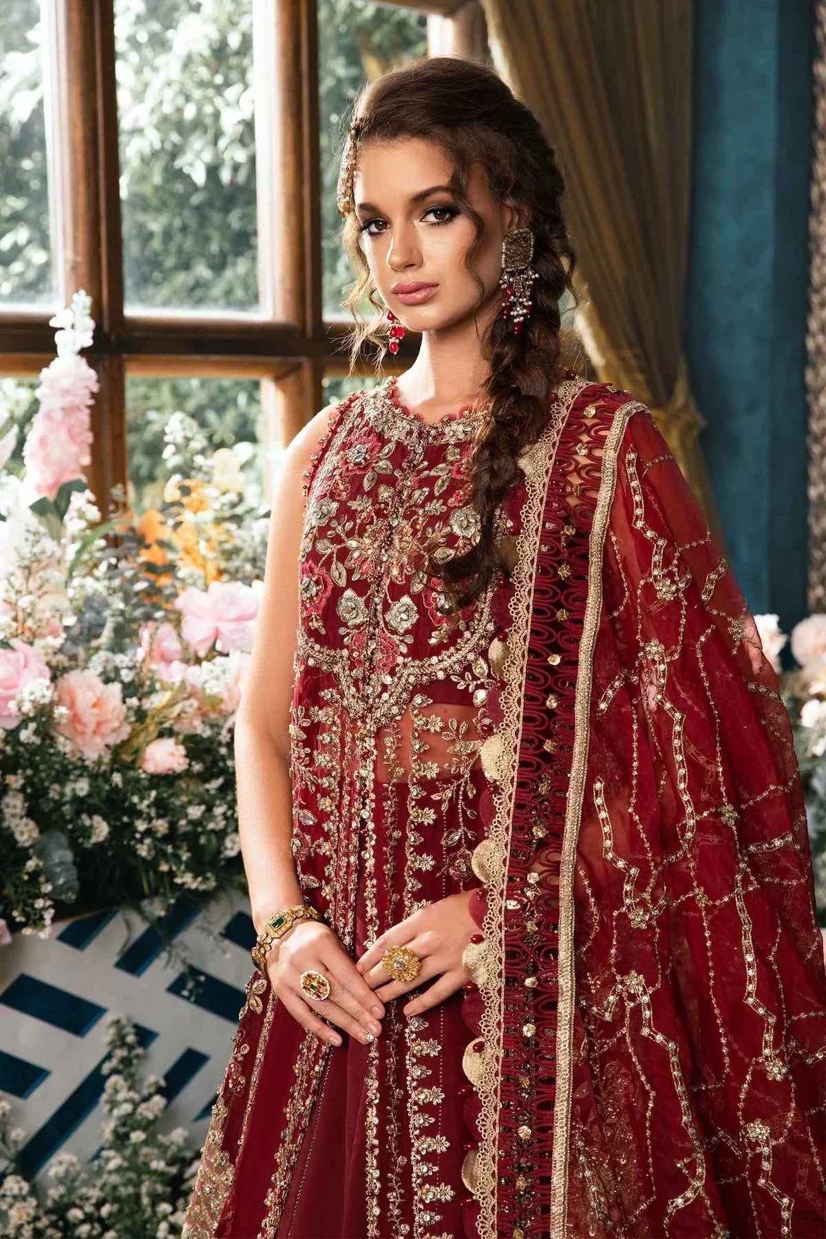 Maria B | Mbroidered Fabrics 2024 | BD-2807 - Waniyas