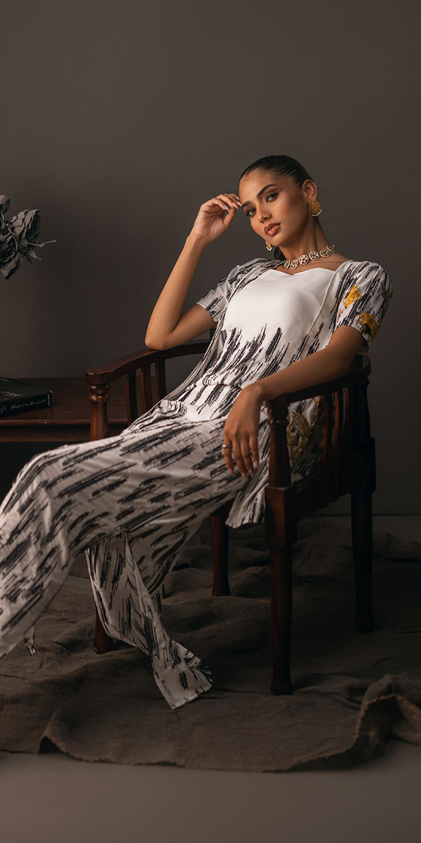 Erum Khan | Beyond Chic | Desert Jewel - Designer Dress with Intricate embroidery and embellishments. Shop elegent wedding dress at Maria Faisal.