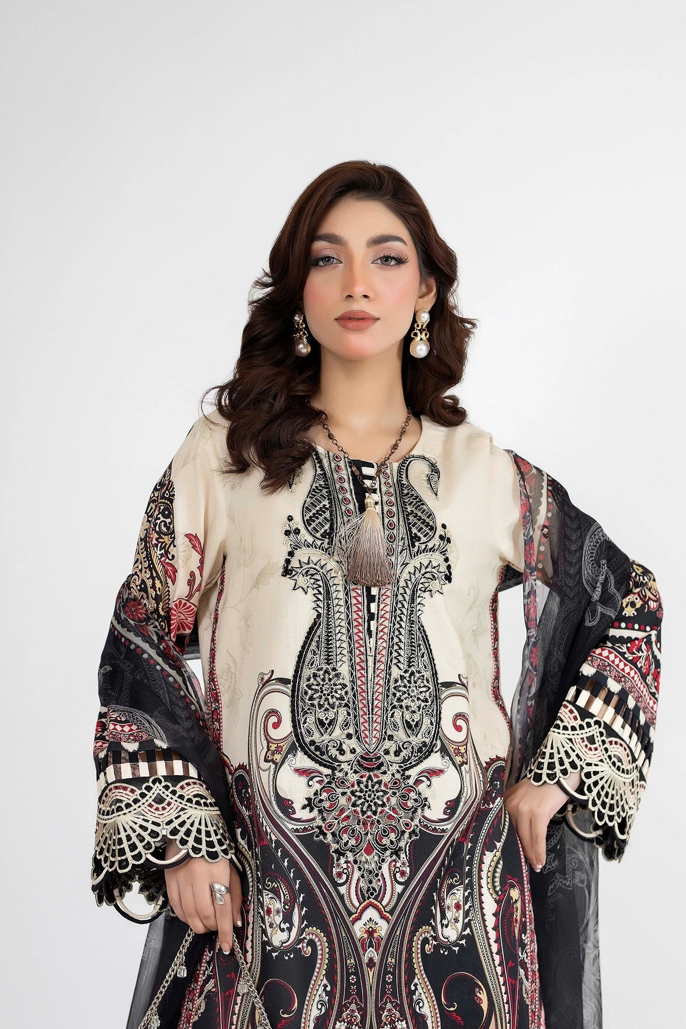 Adans Libas | Ethnic Prints | ETHNIC 1650 - Luxury Dress - available at Maria Faisal in UK and USA.