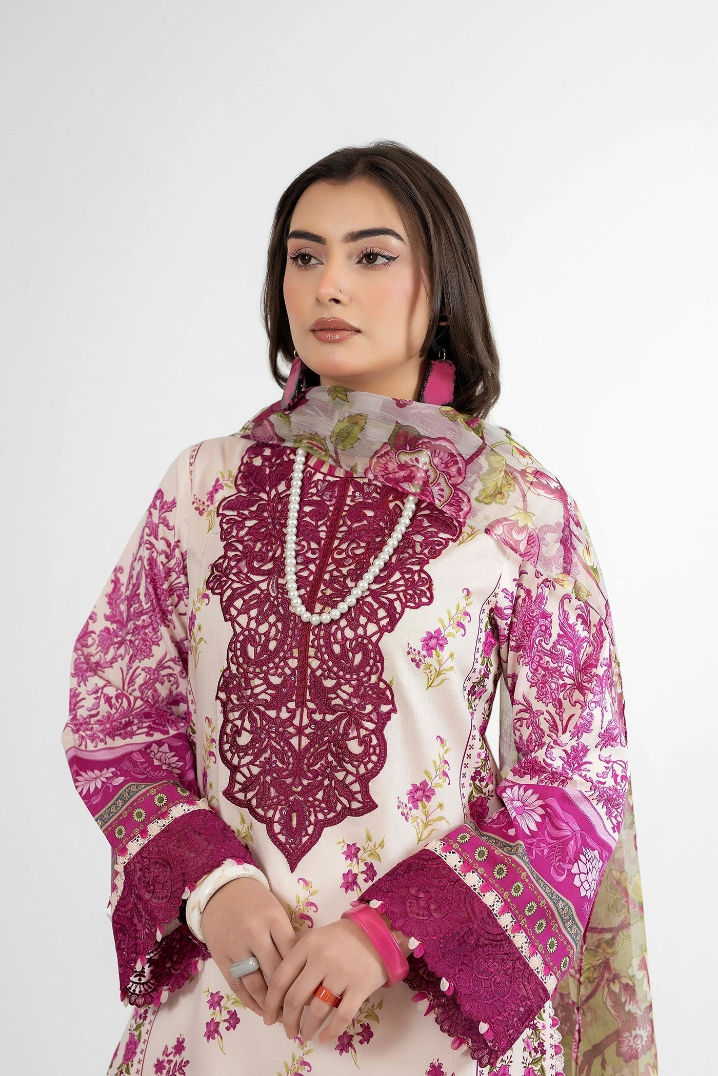 Adans Libas | Ethnic Prints | ETHNIC 1654 - Luxury Dress - available at Maria Faisal in UK and USA.