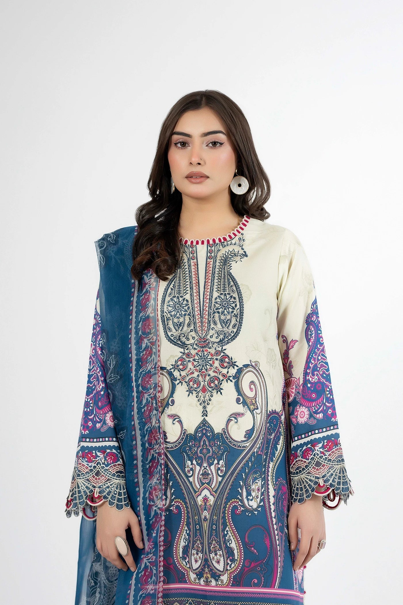 Adans Libas | Ethnic Prints | ETHNIC 1656 - Luxury Dress - available at Maria Faisal in UK and USA.