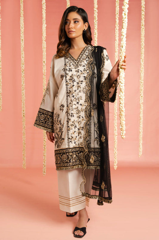 Al Karam | Festive Summer 25 | RTS | SHIRT, TROUSER & DUPATTA 01 - Ladies Clothes - Maria Faisal