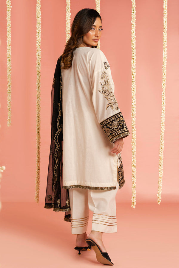 Al Karam | Festive Summer 25 | RTS | SHIRT, TROUSER & DUPATTA 01 - Ladies Clothes - Maria Faisal