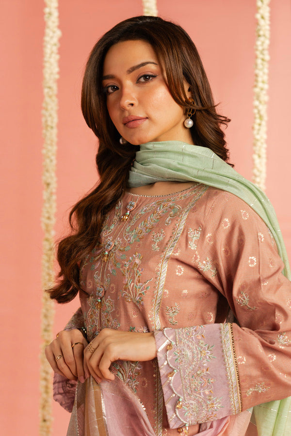 Al Karam | Festive Summer 25 | RTS | SHIRT, TROUSER & DUPATTA 04 - Ladies Clothes - Maria Faisal