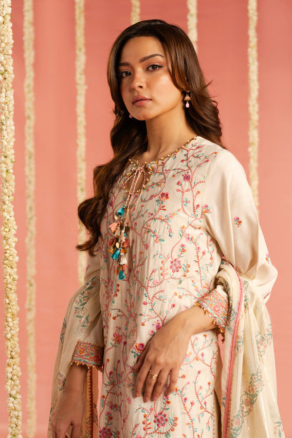 Al Karam | Festive Summer 25 | RTS | SHIRT, TROUSER & DUPATTA 03 - Ladies Clothes - Maria Faisal