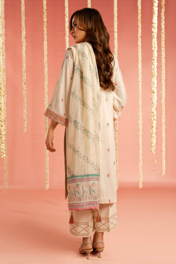 Al Karam | Festive Summer 25 | RTS | SHIRT, TROUSER & DUPATTA 03 - Ladies Clothes - Maria Faisal